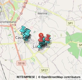 Mappa Via Napoli, 73023 Lizzanello LE, Italia (1.2035)