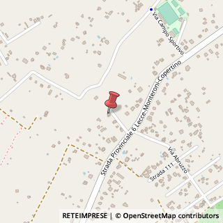 Mappa Via Copertino, 106, 73047 Carmiano, Lecce (Puglia)