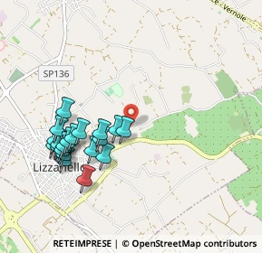 Mappa Case Sparse Via Comunale di Lei, 73023 Lizzanello LE, Italia (1.077)