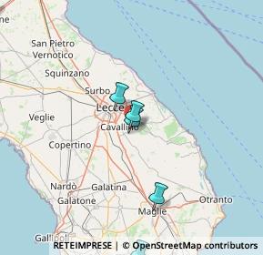 Mappa Case Sparse Via Comunale di Lei, 73023 Lizzanello LE, Italia (31.50333)