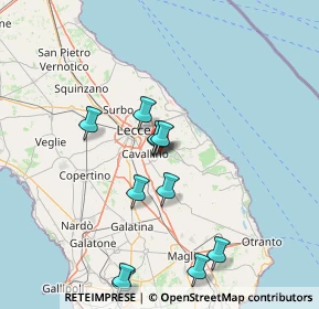 Mappa Case Sparse Via Comunale di Lei, 73023 Lizzanello LE, Italia (17.7825)