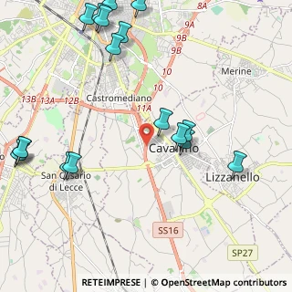 Mappa SS 16, 73020 Cavallino LE, Italia (3.01529)