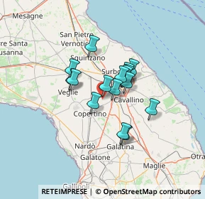 Mappa Strada Comunale Caccari, 73047 Monteroni di Lecce LE, Italia (9.7225)