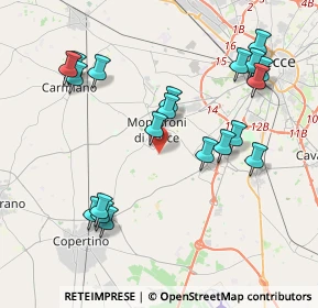 Mappa Strada Comunale Caccari, 73047 Monteroni di Lecce LE, Italia (4.6215)