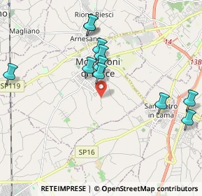 Mappa Strada Comunale Caccari, 73047 Monteroni di Lecce LE, Italia (2.21273)