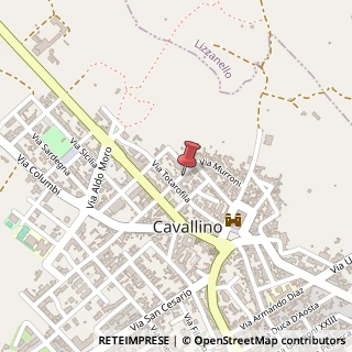 Mappa Via Don Gigante, 12, 73020 Cavallino, Lecce (Puglia)