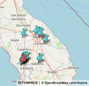 Mappa Contrada LI MORI, 73023 Lizzanello LE, Italia (18.06316)