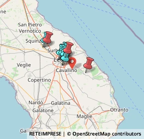 Mappa Contrada LI MORI, 73023 Lizzanello LE, Italia (8.065)