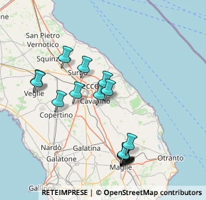 Mappa Contrada LI MORI, 73023 Lizzanello LE, Italia (16.45941)