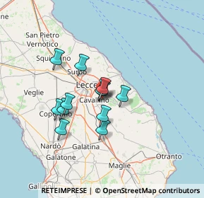 Mappa Contrada LI MORI, 73023 Lizzanello LE, Italia (10.7875)