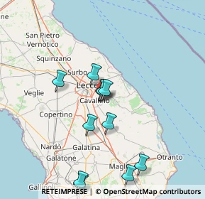 Mappa Contrada LI MORI, 73023 Lizzanello LE, Italia (17.825)
