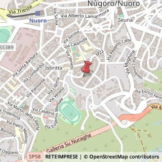 Mappa Via Antonio Gramsci, 119, 08100 Nuoro NU, Italia, 08100 Nuoro, Nuoro (Sardegna)