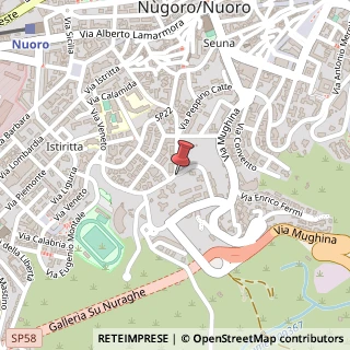 Mappa Via Peppino Catte, 100, 08100 Nuoro NU, Italia, 08100 Nuoro, Nuoro (Sardegna)