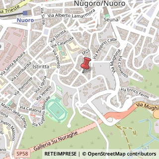 Mappa Via Vincenzo Gioberti, 5, 08100 Nuoro, Nuoro (Sardegna)