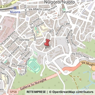 Mappa Via Ugo Foscolo, 43, 08100 Nuoro, Nuoro (Sardegna)
