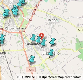 Mappa Strada provinciale lizzanello Lecce km 3 n 21, 73023 Lizzanello LE, Italia (3.048)