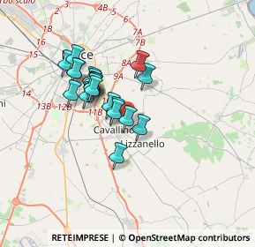 Mappa Strada provinciale lizzanello Lecce km 3 n 21, 73023 Lizzanello LE, Italia (2.947)