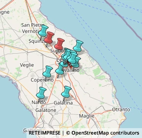 Mappa Strada provinciale lizzanello Lecce km 3 n 21, 73023 Lizzanello LE, Italia (8.69133)