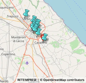 Mappa Strada provinciale lizzanello Lecce km 3 n 21, 73023 Lizzanello LE, Italia (5.66636)