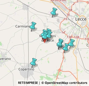 Mappa Via Masseria Nuova, 73047 Monteroni di Lecce LE, Italia (2.84)
