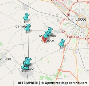 Mappa Via Masseria Nuova, 73047 Monteroni di Lecce LE, Italia (4.22909)