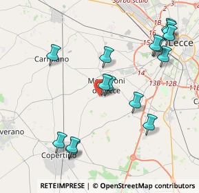 Mappa Via Masseria Nuova, 73047 Monteroni di Lecce LE, Italia (4.84533)