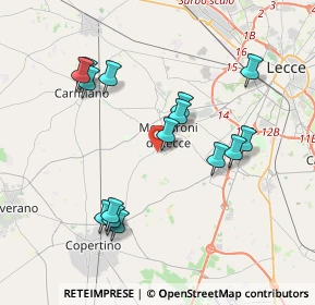 Mappa Via Masseria Nuova, 73047 Monteroni di Lecce LE, Italia (4.088)