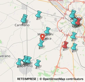 Mappa Via Masseria Nuova, 73047 Monteroni di Lecce LE, Italia (5.6525)
