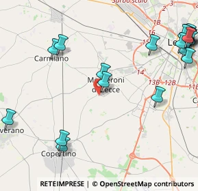 Mappa Via Masseria Nuova, 73047 Monteroni di Lecce LE, Italia (6.5825)