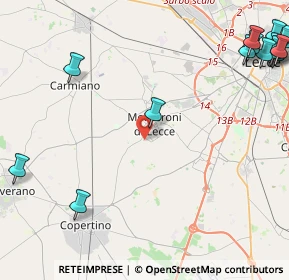 Mappa Via Masseria Nuova, 73047 Monteroni di Lecce LE, Italia (7.36643)