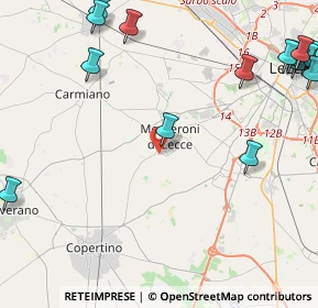 Mappa Via Masseria Nuova, 73047 Monteroni di Lecce LE, Italia (7.07125)