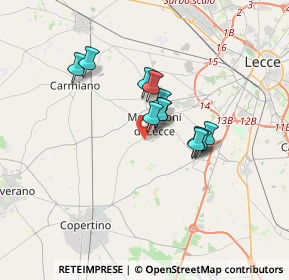 Mappa Via Masseria Nuova, 73047 Monteroni di Lecce LE, Italia (2.58417)