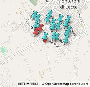 Mappa Via Masseria Nuova, 73047 Monteroni di Lecce LE, Italia (0.405)