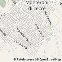 Térkép Monteroni di Lecce