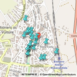 Mappa Via Belvedere, 85028 Rionero In Vulture PZ, Italia (0.2245)