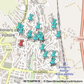 Mappa Via Belvedere, 85028 Rionero In Vulture PZ, Italia (0.226)