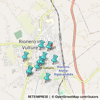 Mappa Via Belvedere, 85028 Rionero In Vulture PZ, Italia (0.49818)