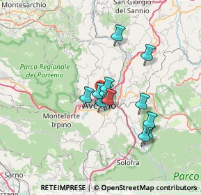 Mappa Strada Comunale Cappuccini Zoccolari, 83100 Avellino AV, Italia (5.60833)