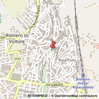 Mappa Supportico XX Settembre, 1, 85028 Rionero in Vulture, Potenza (Basilicata)