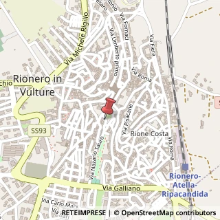 Mappa Via Narni, 1, 85028 Rionero in Vulture, Potenza (Basilicata)