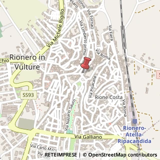 Mappa Via Garibaldi,  5, 85028 Rionero in Vulture, Potenza (Basilicata)