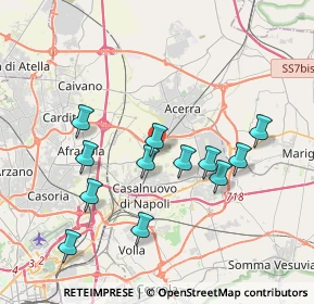 Mappa Via Andrea Mantegna, 80013 Casalnuovo di Napoli NA, Italia (3.8975)