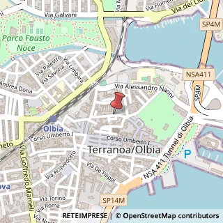 Mappa Via delle Terme, 43, 07026 Olbia, Olbia-Tempio (Sardegna)