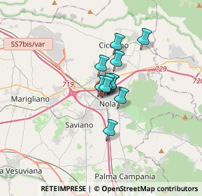 Mappa Via Vincenzo Bellini, 80035 Nola NA, Italia (1.81091)