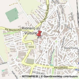 Mappa Via Marconi, 76, 85028 Rionero in Vulture, Potenza (Basilicata)