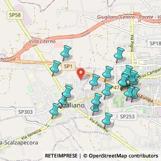 Mappa Via Costantino, 80019 Qualiano NA, Italia (1.1085)