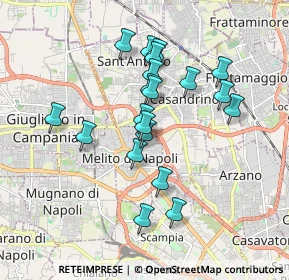 Mappa Via Monte Rosa, 80017 Melito di Napoli NA, Italia (1.712)