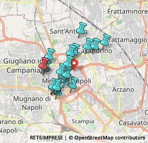 Mappa Via Monte Rosa, 80017 Melito di Napoli NA, Italia (1.3935)