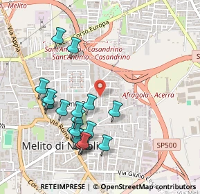 Mappa Via Monte Rosa, 80017 Melito di Napoli NA, Italia (0.54)