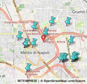 Mappa Via Monte Rosa, 80017 Melito di Napoli NA, Italia (1.234)